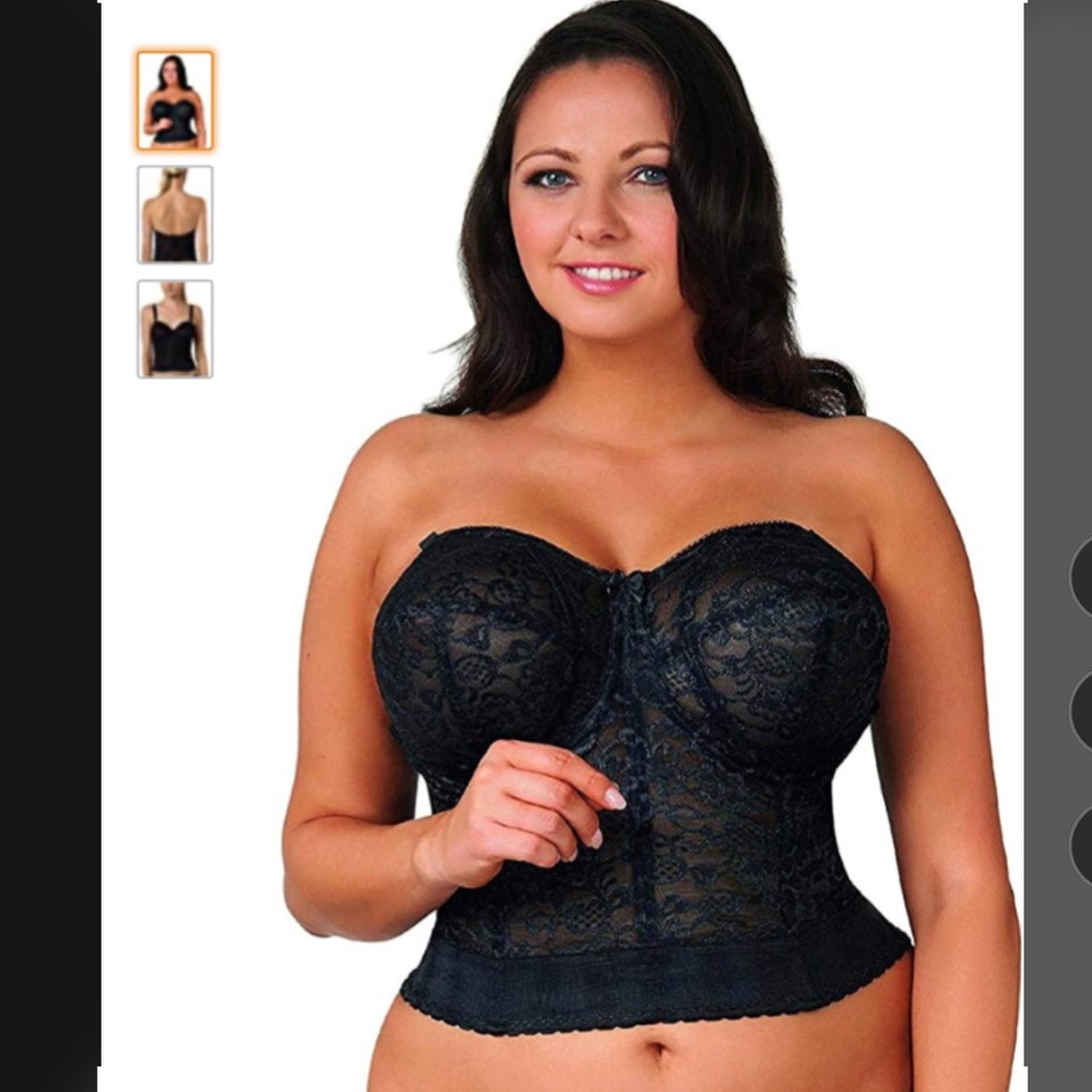 Goddess  Lace Bustier Bra, 40DD